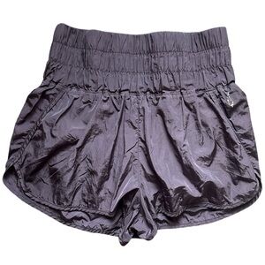 Free People Movement Running Shorts Womens Large Muted Purple Lined Athletic